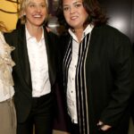 Ellen DeGeneres (L, pictured in 2006) showed public support for Rosie O'Donnell (R), whose US citizenship President Donald Trump threatened to revoke, just three months after Rosie accused Ellen of never saying 'anything political in her life'