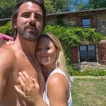 Emily Atack is engaged! Actress reveals boyfriend Alistair Garner popped the question as she debuts dazzling diamond ring in loved up snap - a year after welcoming son Barney