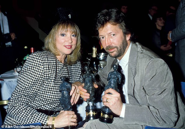 Ruth was born following Clapton's affair with studio manager Yvonne Kelly while he was still married to George Harrisons's ex-wife, model Pattie Boyd (pictured with Boyd in 1986)