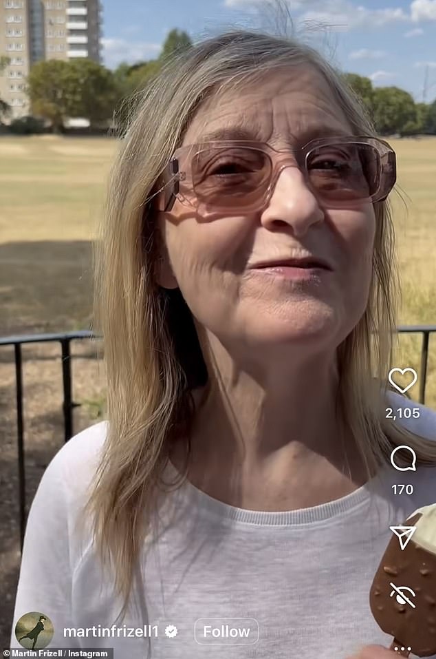 Fiona Phillips, 64, was seen smiling and soaked up the sunshine in a lovely new video her husband Martin Frizell shared on Instagram on Friday