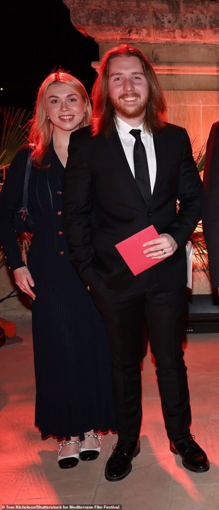 Russell Crowe's eldest son Charles, 21 made a rare public appearance last week with his famous father and a blonde beauty at the Golden Bee Awards in Malta on Sunday