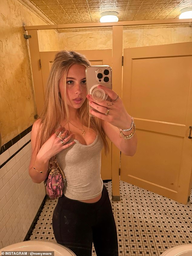 Romy Mars, the 18-year-old daughter of director Sofia Coppola and musician Thomas Mars, has been sharing her lavish lifestyle on social media, with her posts garnering millions of views