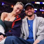 Pete Davidson, 31, and girlfriend Elsie Hewitt, 29, excitedly announced that they are expecting their first child together this week; seen in May in NYC
