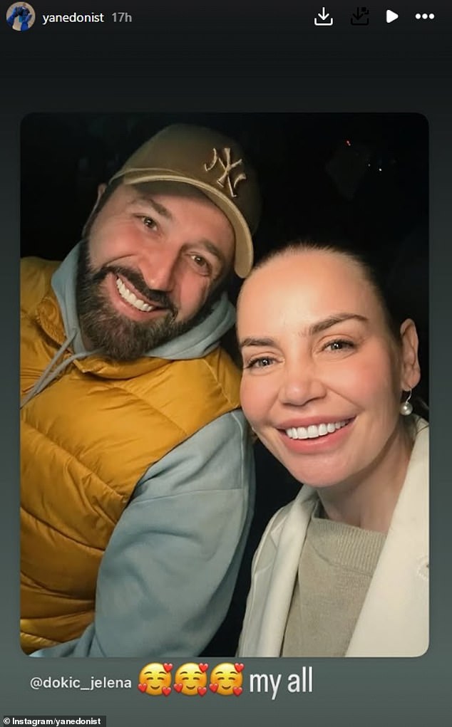 The inspiring post comes after Jelena (right) went public with her new boyfriend Yane Veselinov (left) earlier this month