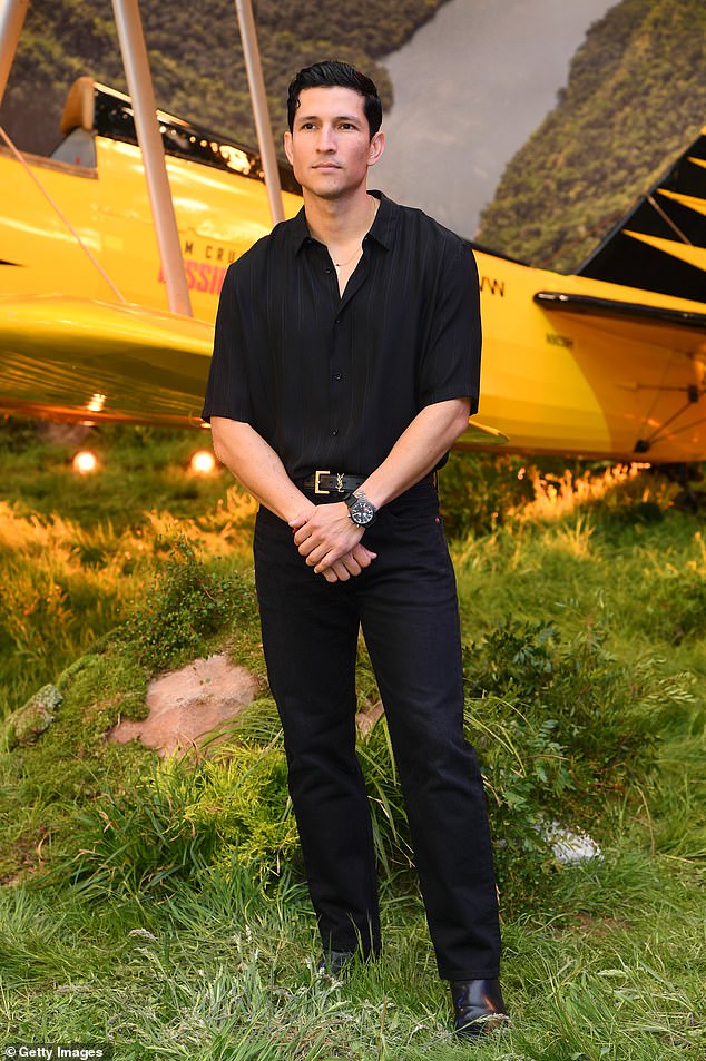 This comes shortly after she sparked romance rumors after sightings with the hunky Top Gun actor Danny Ramirez in Cancun over the weekend; pictured May in London