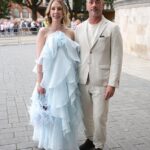 Katherine Ryan has revealed she was forced to make a last-minute change to her outfit as she attended Mel B 's wedding over the weekend
