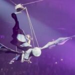 An audience member captured the moment Katy Perry almost fell after a mechanical prop malfunctioned during her concert in San Francisco on Friday