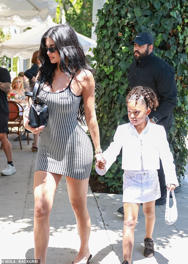 Kylie Jenner and her famous family dined at the upscale Los Angeles restaurant The Ivy on Saturday, in honor of her grandmother's 91st birthday