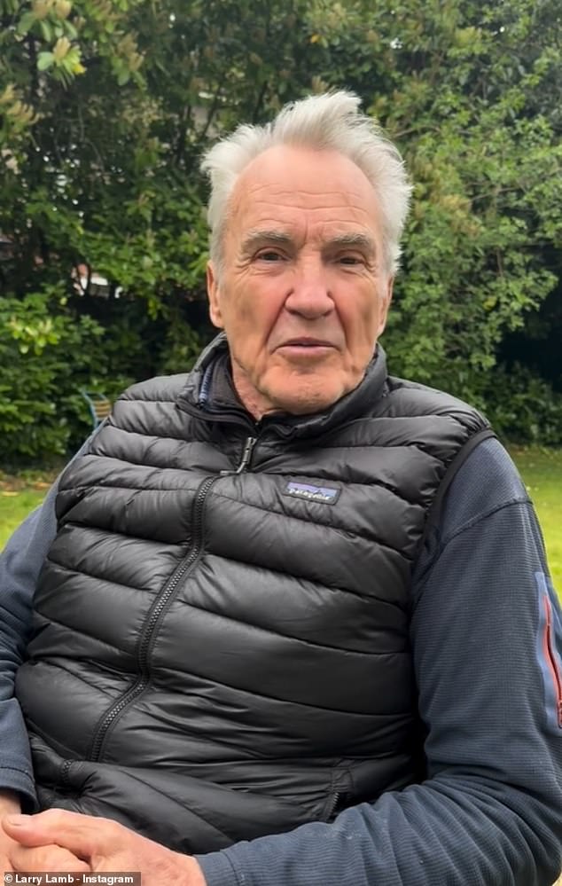 Larry Lamb, 77, has confessed he is 'thinking more about death' and feels the end is near in a candid chat about his mortality