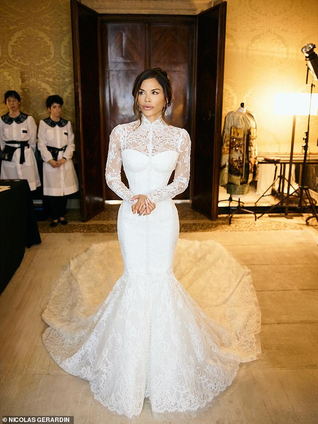 The bride had a total of 27 dresses to choose from for her big day, and now it has been revealed that one of the dresses is thought to have been stolen after disappearing without a trace