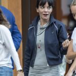 Lily Allen appeared in high spirits as she was seen for the first time since she admitted she 'can't remember' how many abortions she has had' on Thursday