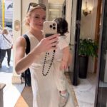 Lindsay Lohan shared a glimpse of her son Luai in sweet snaps from her recent holiday in Italy on Monday