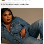 Lizzo reposted a political meme featuring a Photoshopped version of herself modeling the same controversial American Eagle campaign fronted by Sydney Sweeney