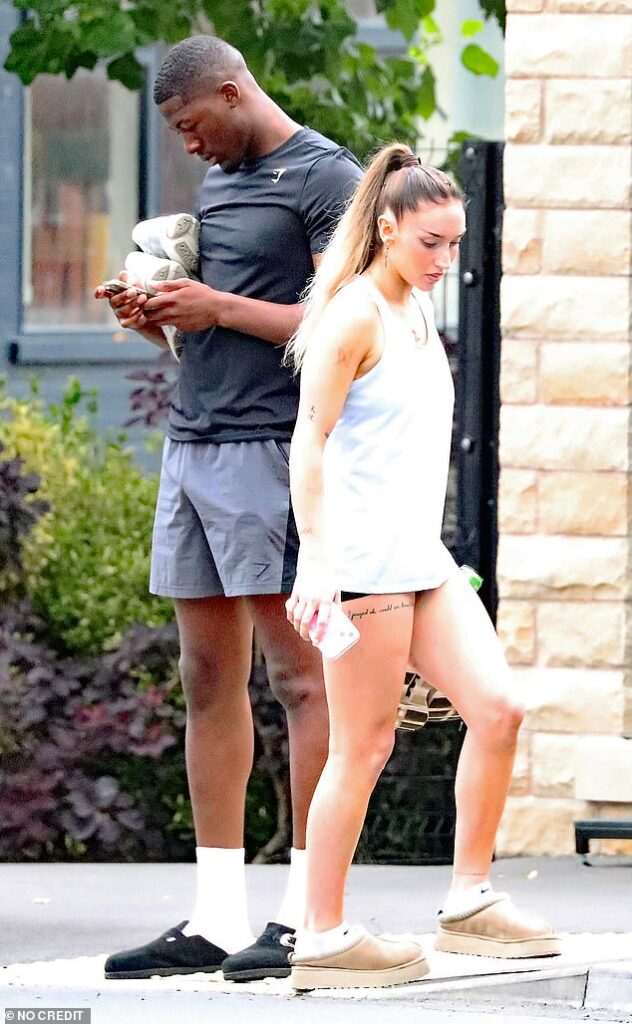 Love Island star Ayo Odukoya has been pictured with his new girlfriend who he first confirmed his romance with on Instagram this month