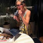 Monique Blackwell (pictured) is celebrating her divorce from Nova radio star Tim Blackwell, getting the ultimate revenge with a new beau on her arm