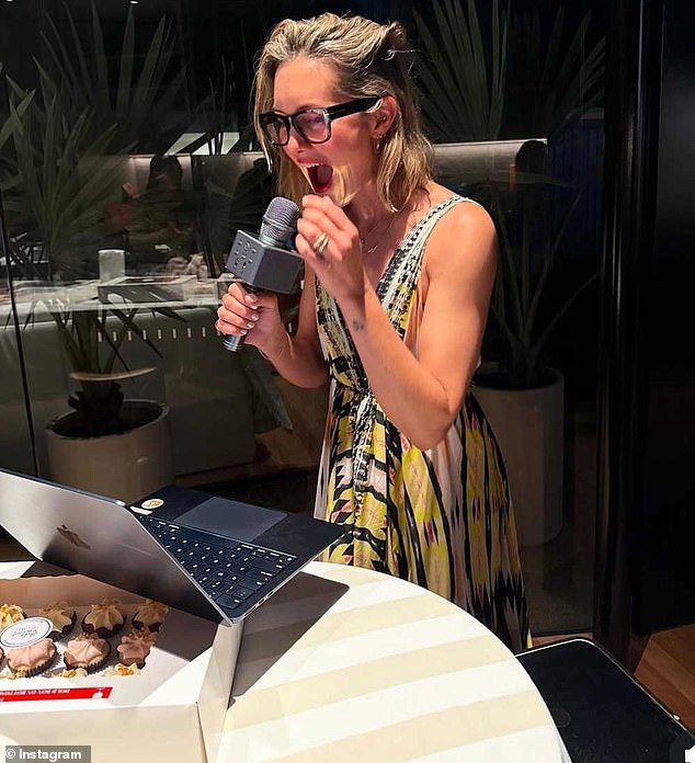 Monique Blackwell (pictured) is celebrating her divorce from Nova radio star Tim Blackwell, getting the ultimate revenge with a new beau on her arm