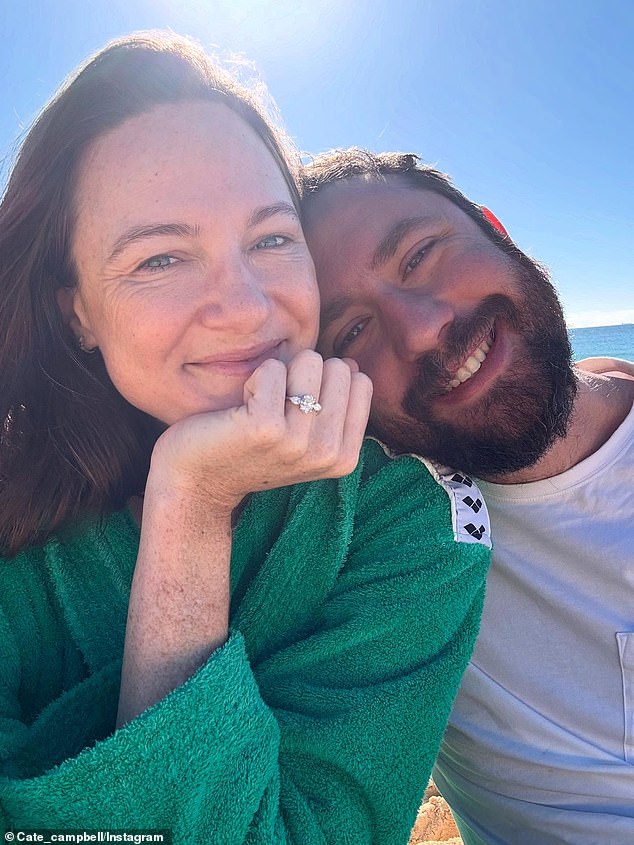 Cate Campbell has announced her engagement. The Olympic swimmer and her long-term partner Adam Kerr shared the happy news in an Instagram post on Sunday. Both pictured