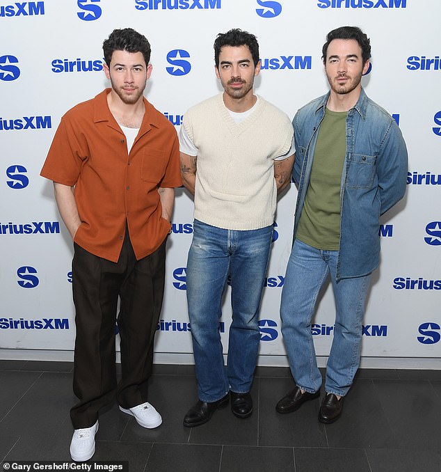 Kevin Jonas (R, pictured June 18) revealed he lost 'most of' his money in bad business deals in the six years before his boyband Jonas Brothers miraculously reunited in 2019