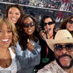 Gayle King shared photos from her epic night watching the Queen Bey's final Cowboy Carter tour show on Saturday - and quite a number of A-listers had attended