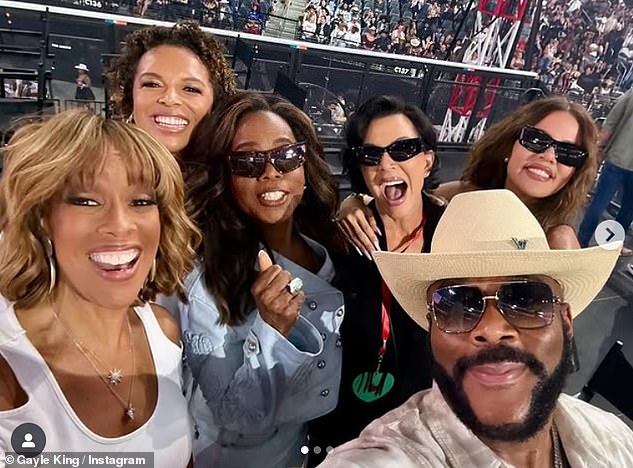 Gayle King shared photos from her epic night watching the Queen Bey's final Cowboy Carter tour show on Saturday - and quite a number of A-listers had attended