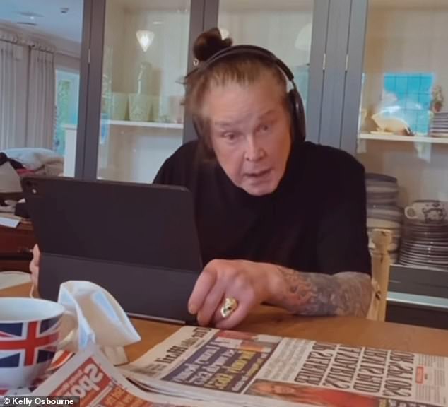Ozzy Osbourne was seen spending time with his family in a sweet final video shared just two days before his death aged 76