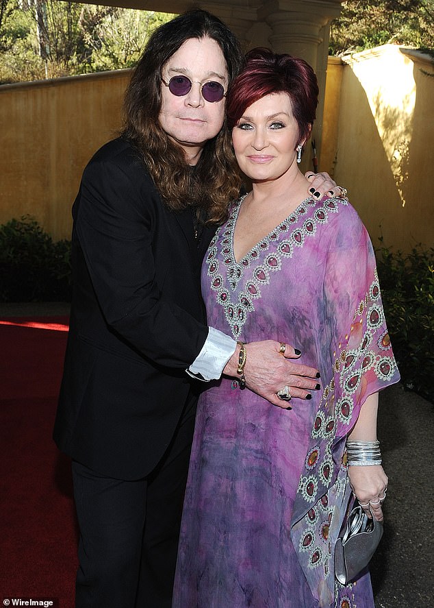 Ozzy is pictured here with his wife Sharon Osbourne in Beverly Hills, California, in July 2011