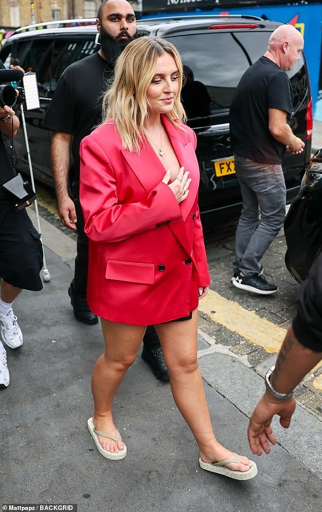 Perrie Edwards put on a stylish display as she departed the Hawaiian Tropics Endless Sessions in London on Tuesday