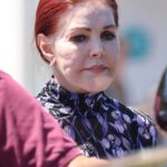 Elvis Presley's ex-wife Priscilla Presley appeared downcast, wearing a pained facial expression, when she surfaced in Los Angeles this week