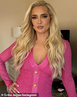 The Real Housewives of Beverly Hills star Erika 'Jayne' Girardi is reportedly dating John 'Shrek' McPhee, a retired US Army special operations sergeant major, as her long-delayed divorce from prison-bound estranged second husband Thomas Girardi enters its fifth year (pictured May 12)