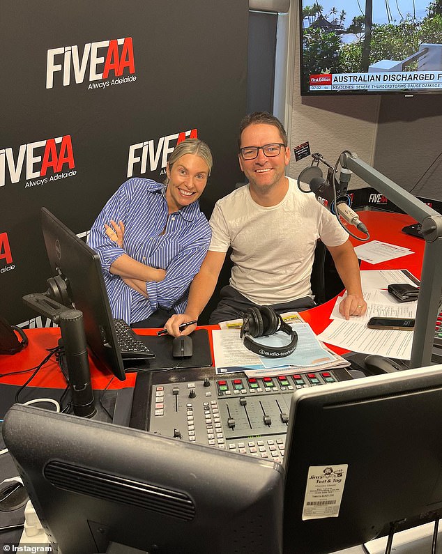 Jade Robran, who hosts FIVEAA's Winter Breakfast show with Tom Rehn, was presenting her show before abruptly leaving the studio just before 7am