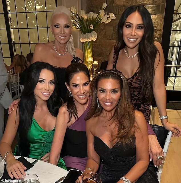 She added: 'Regardless of how anybody feels about her, no one wants to see a sinking ship' (pictured with Rachel Fuda, Jennifer Fessler, Dolores Catania and Melissa Gorga)