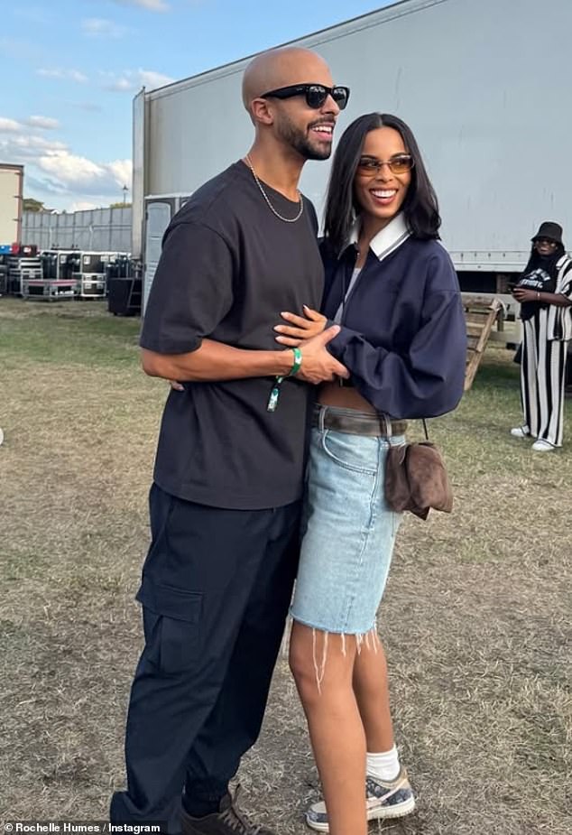 Rochelle Humes looked radiant as she shared a series of sweet family snaps on Instagram on Tuesday