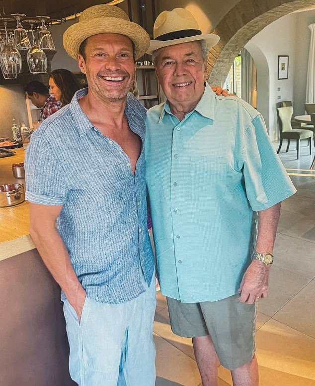 Gary was diagnosed 'years ago,' and despite treatments including chemotherapy, the illness 'got worse and it spread'; pictured in a photo Ryan posted this Father's day
