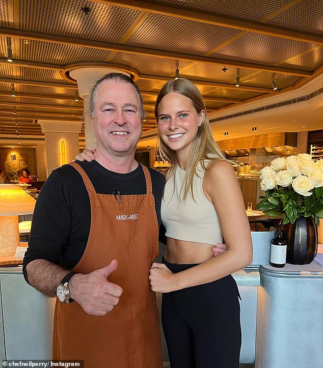 It seems Macy is keen to follow Neil into the world of hospitality – she is currently working as a part-time hostess in Neil's flagship Double Bay restaurant Margaret