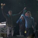 After 16 years, Noel and Liam Gallagher finally reunited onstage in Cardiff this weekend for the first two shows of their long-awaited Oasis tour (pictured)