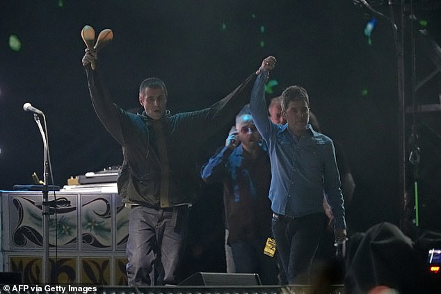 After 16 years, Noel and Liam Gallagher finally reunited onstage in Cardiff this weekend for the first two shows of their long-awaited Oasis tour (pictured)