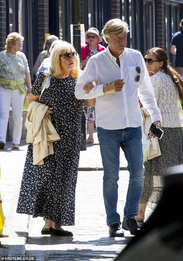 Slimline Judy Finnigan and her husband Richard Madeley looked more in love than ever as they strolled arm in arm on a walk in north London on Wednesday