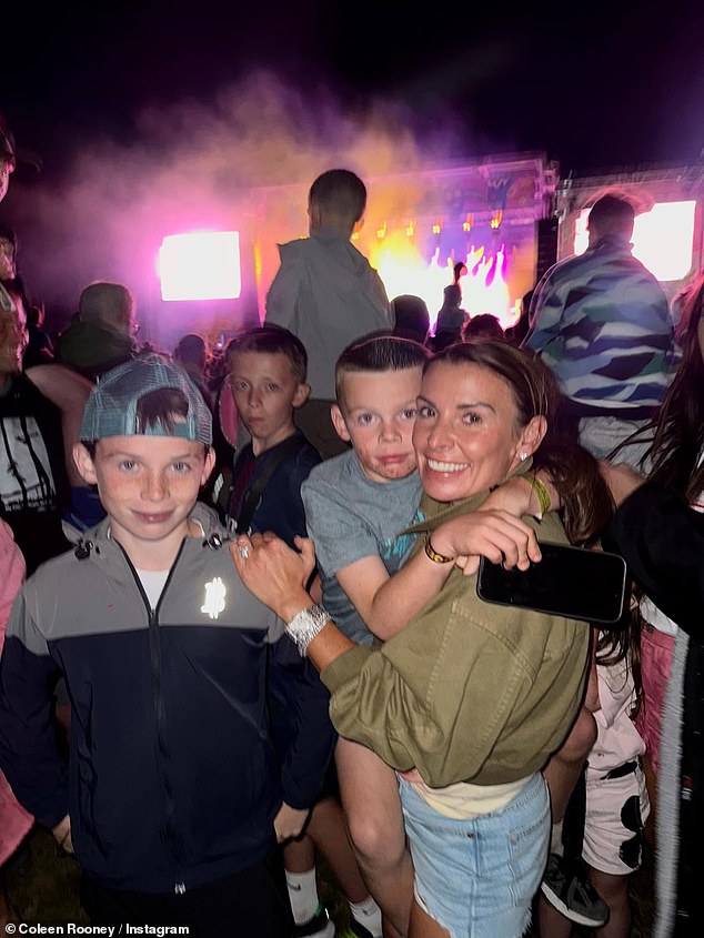 The trip to Northern Ireland comes after Coleen attended Together Again Festival with three of her sons at Bolesworth Castle in Cheshire