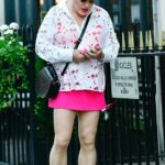 As the entire nation battled to keep cool on one of the hottest days of the year, Suzy Eddie Izzard got the memo with her wardrobe choice as she headed out for a stroll