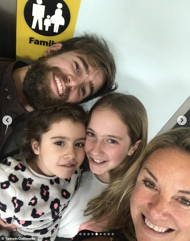 Tamzin said: 'I've got two kids. I did have two daughters and now I have a son and a daughter. That's quite easy for me to say now, but it wasn't maybe six or seven years ago'