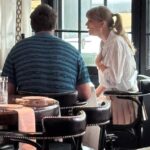Taylor Swift looked smitten with boyfriend Travis Kelce as they enjoyed a low-key lunch date in the his home state of Ohio this week