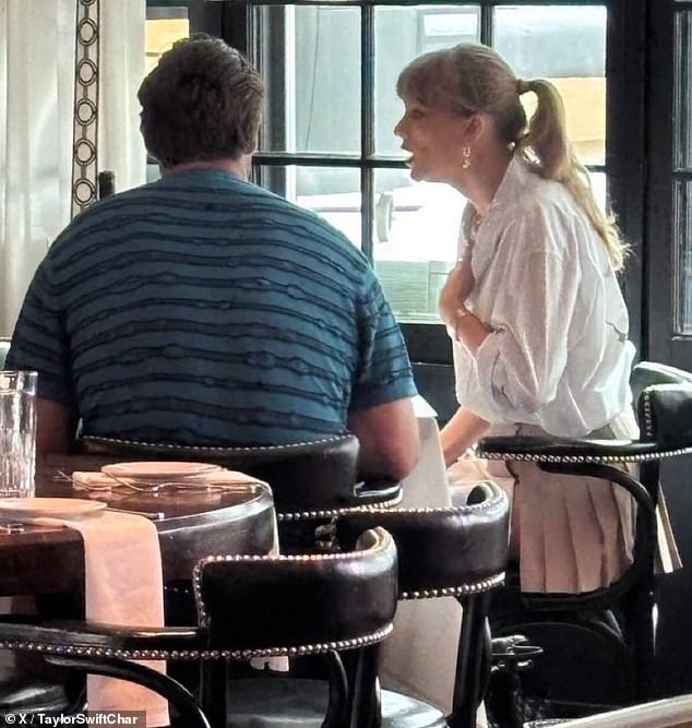 Taylor Swift looked smitten with boyfriend Travis Kelce as they enjoyed a low-key lunch date in the his home state of Ohio this week
