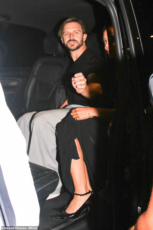 Tessa Thompson and Brandon Green put on a cosy display as they enjoyed a trip to St Tropez on Wednesday