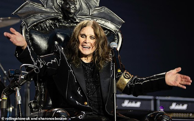 Celebrities and fans will pay their final respects to Ozzy Osbourne on Wednesday as the rock icon returns to his home city for a procession ahead of his private funeral (Ozzy seen on July 5)