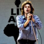 Sir Bob Geldof catapulted to fame in the 1970s as the lead singer of The Boomtown Rats - and is now equally as famous for his charity work (seen on stage at Live Aid in 1985)
