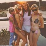 A photo of the late Sophia Hutchins with her friends has resurfaced following her tragic death at age 29