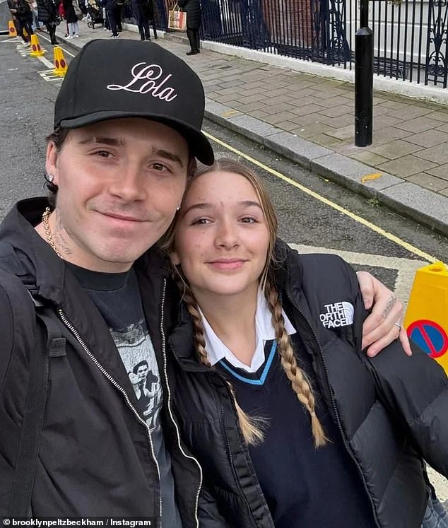 Harper, Brooklyn’s beloved little sister, turned 14 on Thursday amid the ongoing rift