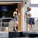 Nicola Peltz has made a subtle nod to father-in-law David Beckham as she sported a pair of his football shorts while out on her family's super yacht