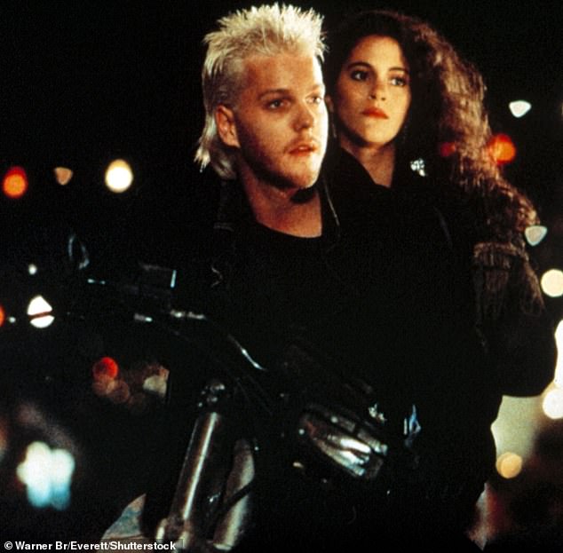 That year, she cemented her position as an enduring cult star of the decade by playing one half of a vampire couple with Kiefer Sutherland in The Lost Boys