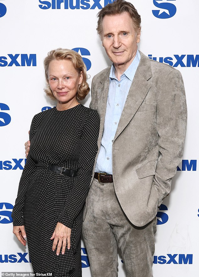 A source confirmed to Daily Mail this week that Liam and Pamela have been dating 'for a while' after meeting on the set of their upcoming The Naked Gun reboot